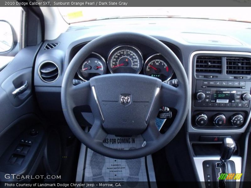 Sunburst Orange Pearl / Dark Slate Gray 2010 Dodge Caliber SXT
