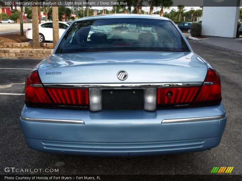 Light Blue Metallic / Deep Slate Blue 2001 Mercury Grand Marquis LS