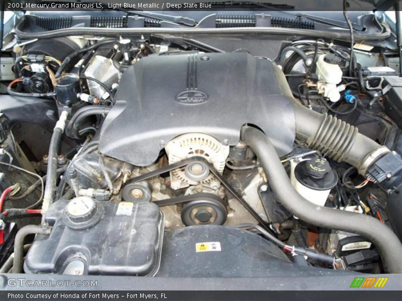 Light Blue Metallic / Deep Slate Blue 2001 Mercury Grand Marquis LS