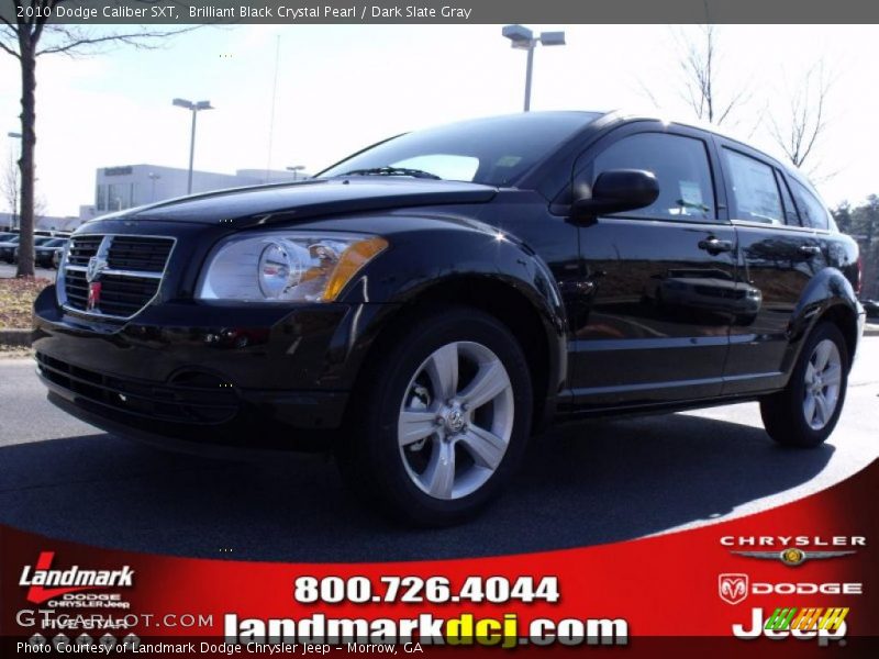 Brilliant Black Crystal Pearl / Dark Slate Gray 2010 Dodge Caliber SXT