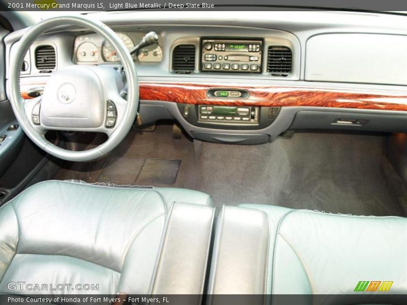 Light Blue Metallic / Deep Slate Blue 2001 Mercury Grand Marquis LS