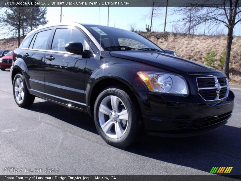 Brilliant Black Crystal Pearl / Dark Slate Gray 2010 Dodge Caliber SXT