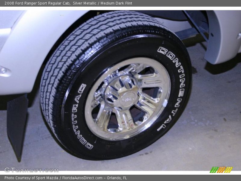 Silver Metallic / Medium Dark Flint 2008 Ford Ranger Sport Regular Cab