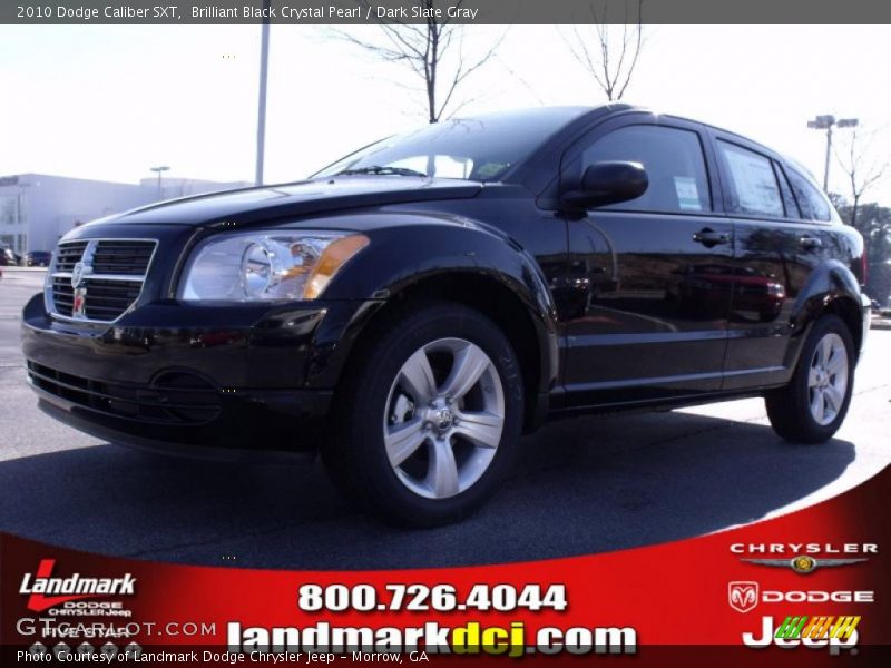 Brilliant Black Crystal Pearl / Dark Slate Gray 2010 Dodge Caliber SXT