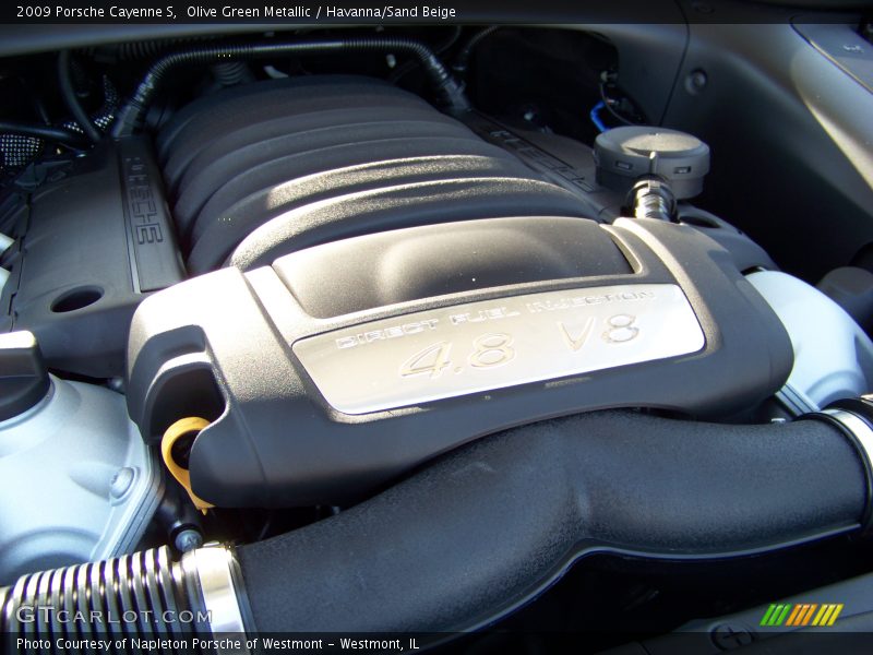 Olive Green Metallic / Havanna/Sand Beige 2009 Porsche Cayenne S