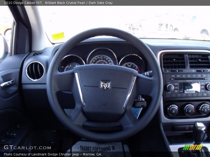 Brilliant Black Crystal Pearl / Dark Slate Gray 2010 Dodge Caliber SXT