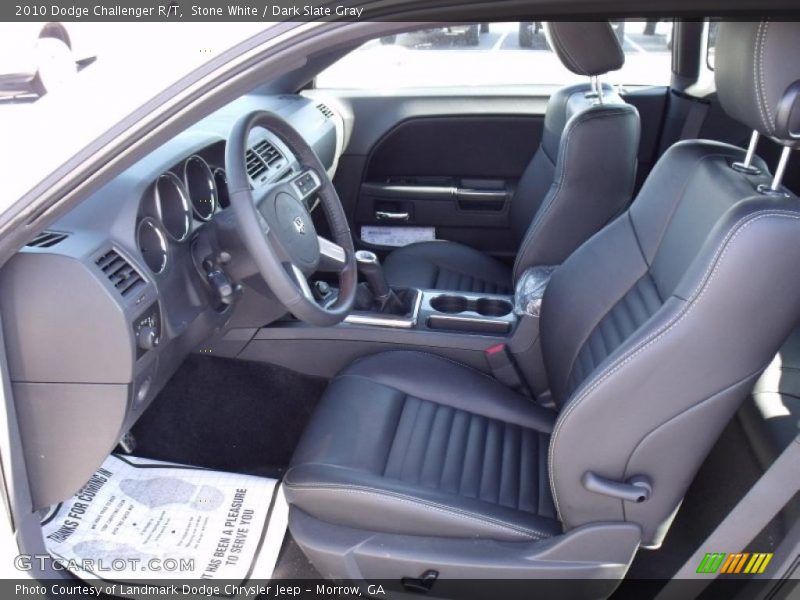 Stone White / Dark Slate Gray 2010 Dodge Challenger R/T