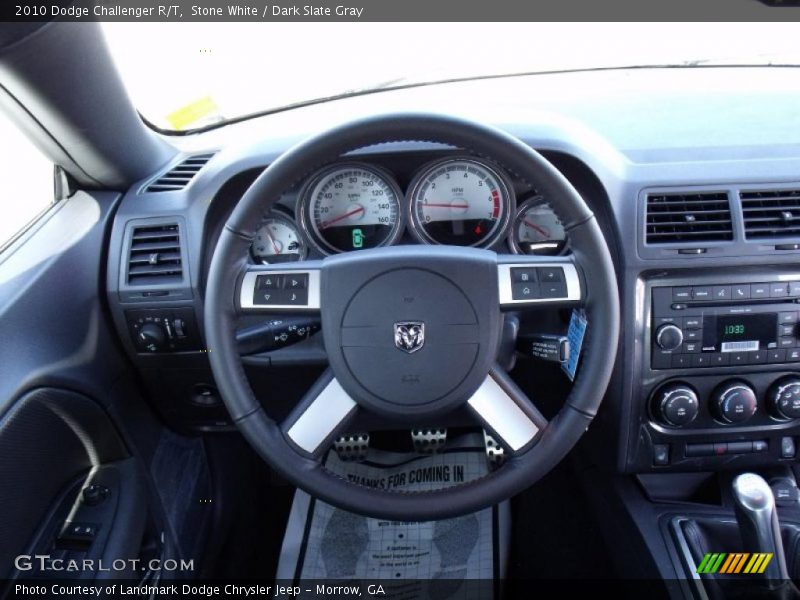 Stone White / Dark Slate Gray 2010 Dodge Challenger R/T