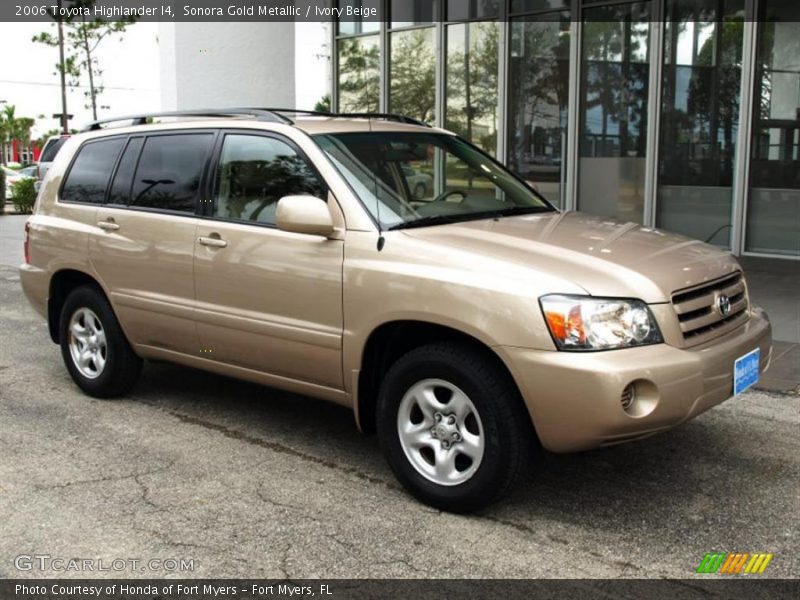 Sonora Gold Metallic / Ivory Beige 2006 Toyota Highlander I4