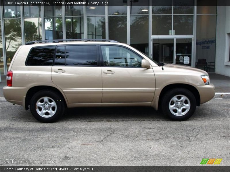Sonora Gold Metallic / Ivory Beige 2006 Toyota Highlander I4