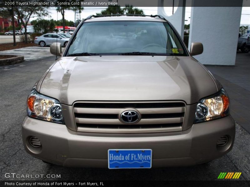Sonora Gold Metallic / Ivory Beige 2006 Toyota Highlander I4