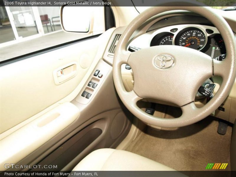 Sonora Gold Metallic / Ivory Beige 2006 Toyota Highlander I4