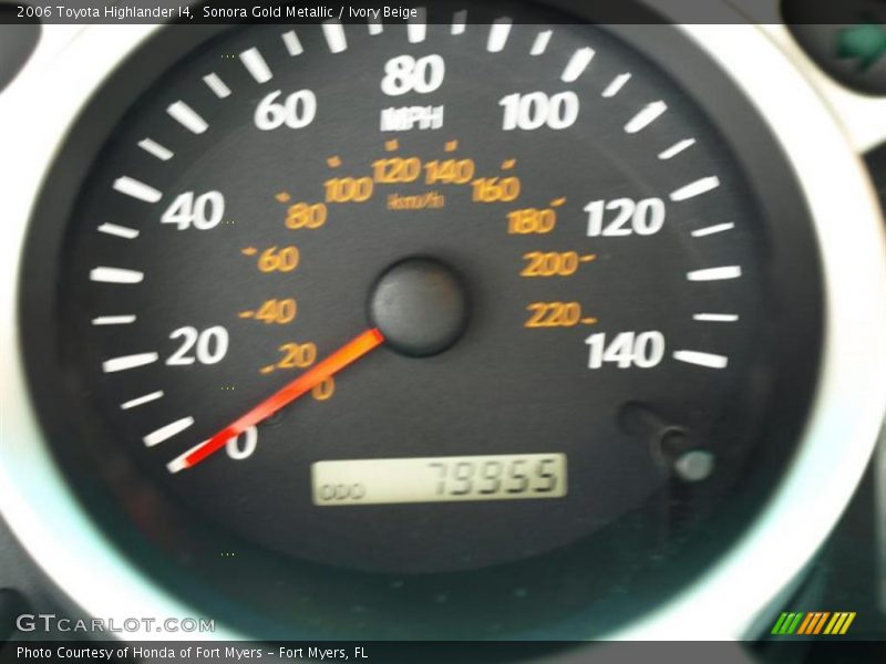 Sonora Gold Metallic / Ivory Beige 2006 Toyota Highlander I4