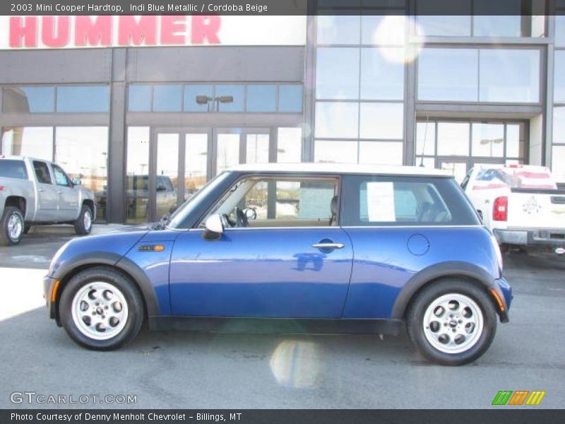 Indi Blue Metallic / Cordoba Beige 2003 Mini Cooper Hardtop