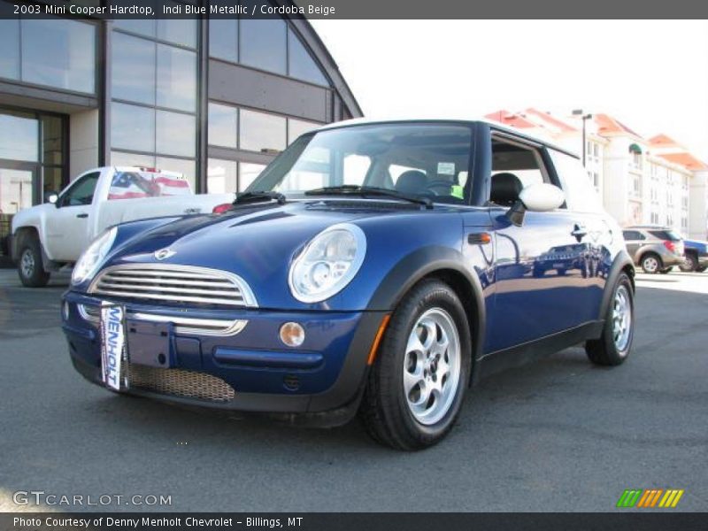 Indi Blue Metallic / Cordoba Beige 2003 Mini Cooper Hardtop