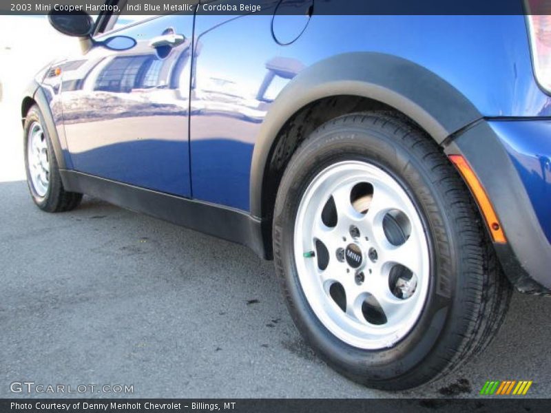 Indi Blue Metallic / Cordoba Beige 2003 Mini Cooper Hardtop