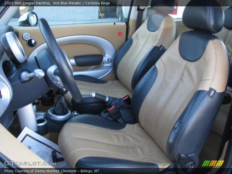 Indi Blue Metallic / Cordoba Beige 2003 Mini Cooper Hardtop