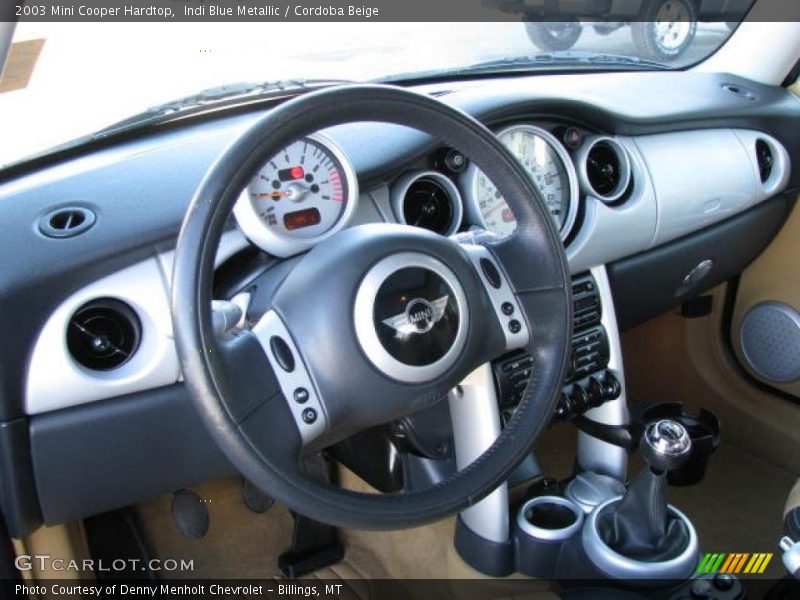 Indi Blue Metallic / Cordoba Beige 2003 Mini Cooper Hardtop