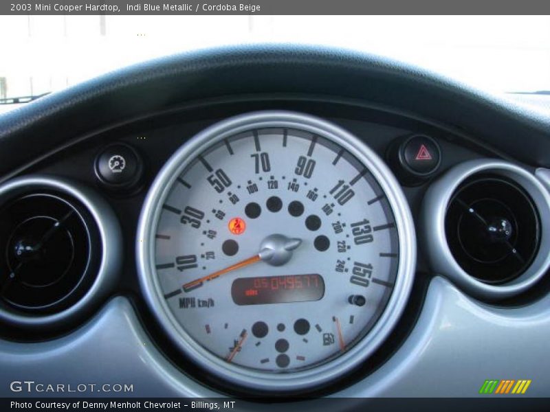 Indi Blue Metallic / Cordoba Beige 2003 Mini Cooper Hardtop