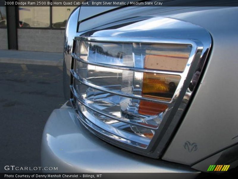 Bright Silver Metallic / Medium Slate Gray 2008 Dodge Ram 2500 Big Horn Quad Cab 4x4