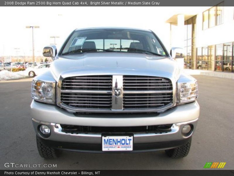 Bright Silver Metallic / Medium Slate Gray 2008 Dodge Ram 2500 Big Horn Quad Cab 4x4