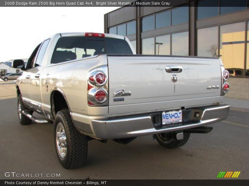 Bright Silver Metallic / Medium Slate Gray 2008 Dodge Ram 2500 Big Horn Quad Cab 4x4