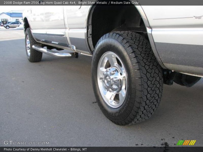 Bright Silver Metallic / Medium Slate Gray 2008 Dodge Ram 2500 Big Horn Quad Cab 4x4