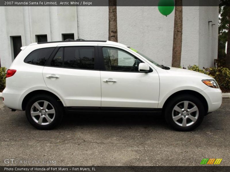 Arctic White / Beige 2007 Hyundai Santa Fe Limited