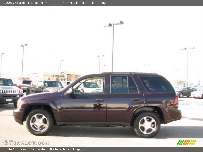 Dark Cherry Metallic / Light Gray 2008 Chevrolet TrailBlazer LS 4x4