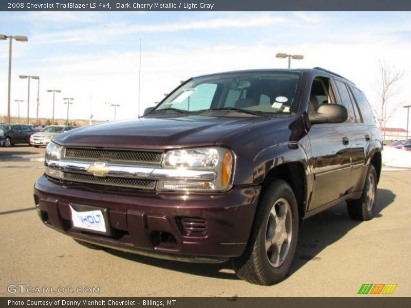Dark Cherry Metallic / Light Gray 2008 Chevrolet TrailBlazer LS 4x4