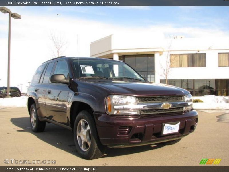 Dark Cherry Metallic / Light Gray 2008 Chevrolet TrailBlazer LS 4x4