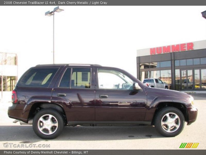 Dark Cherry Metallic / Light Gray 2008 Chevrolet TrailBlazer LS 4x4