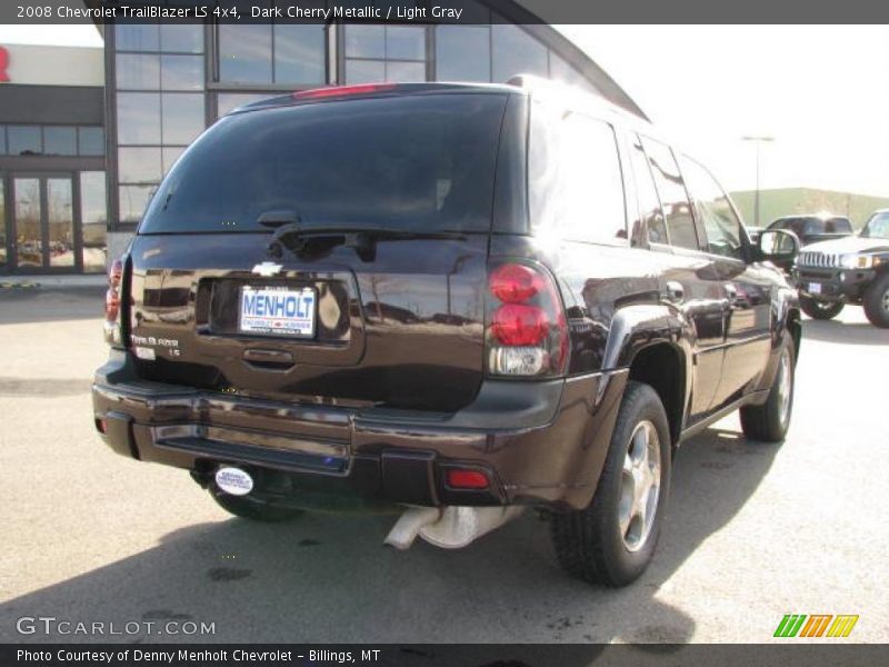 Dark Cherry Metallic / Light Gray 2008 Chevrolet TrailBlazer LS 4x4