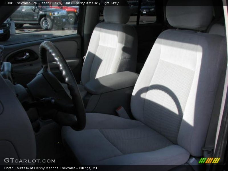 Dark Cherry Metallic / Light Gray 2008 Chevrolet TrailBlazer LS 4x4