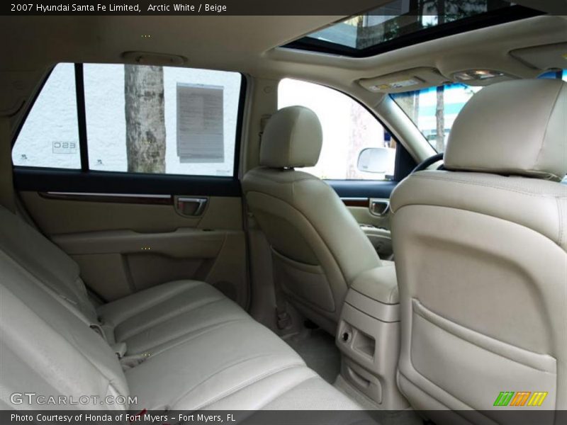 Arctic White / Beige 2007 Hyundai Santa Fe Limited