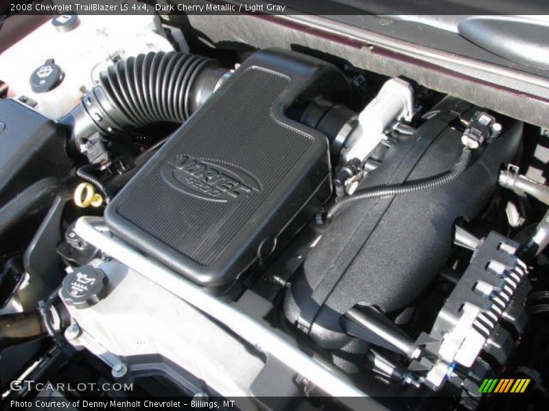 Dark Cherry Metallic / Light Gray 2008 Chevrolet TrailBlazer LS 4x4