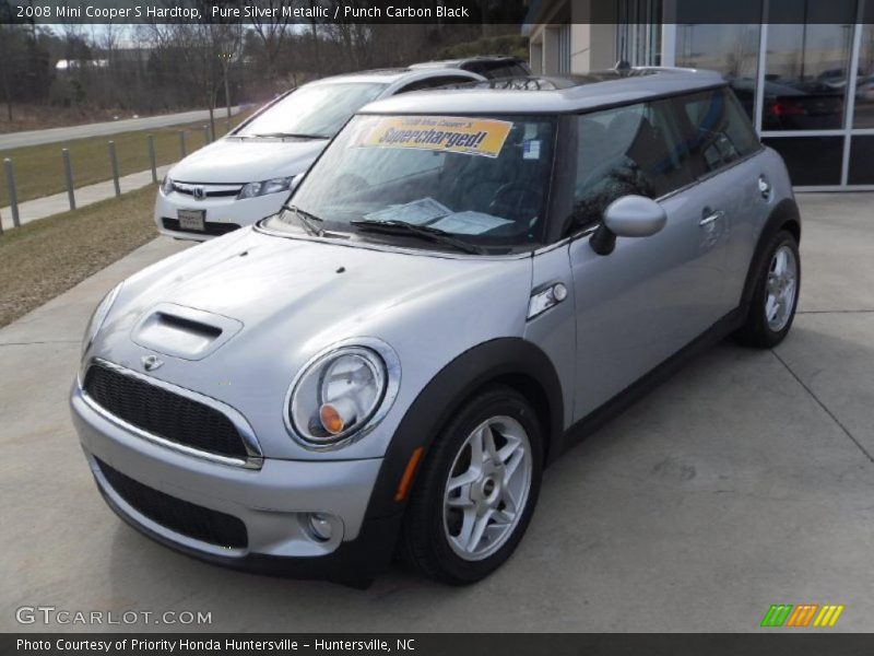 Pure Silver Metallic / Punch Carbon Black 2008 Mini Cooper S Hardtop
