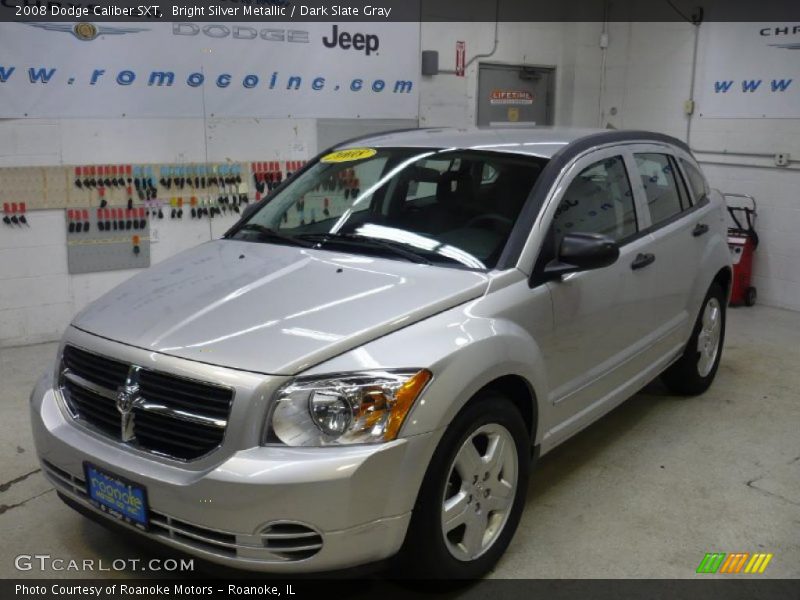 Bright Silver Metallic / Dark Slate Gray 2008 Dodge Caliber SXT
