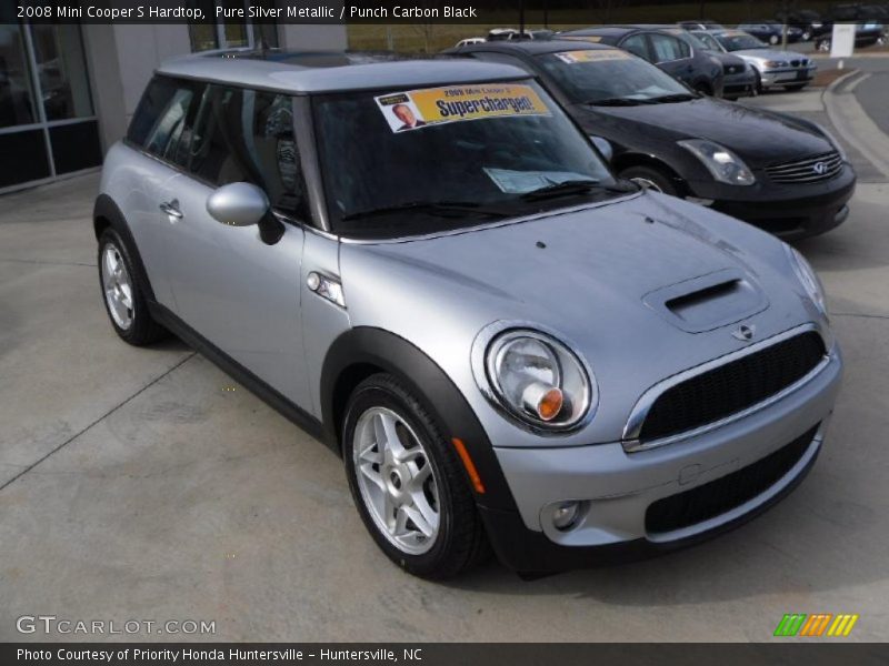 Pure Silver Metallic / Punch Carbon Black 2008 Mini Cooper S Hardtop