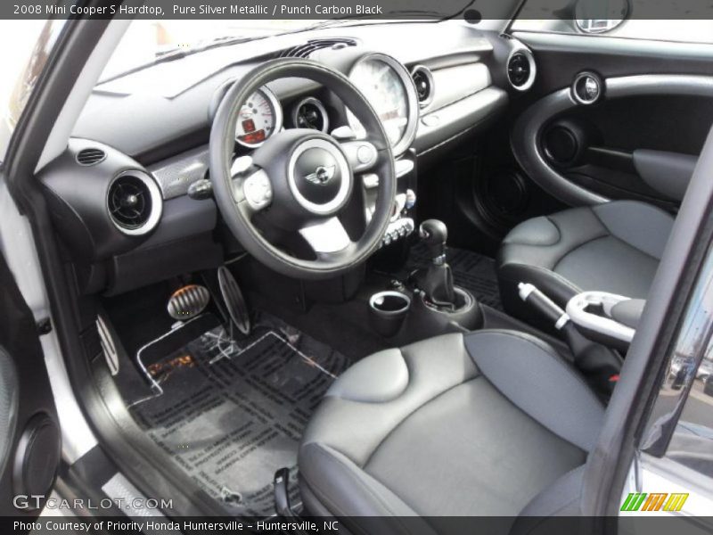 Pure Silver Metallic / Punch Carbon Black 2008 Mini Cooper S Hardtop
