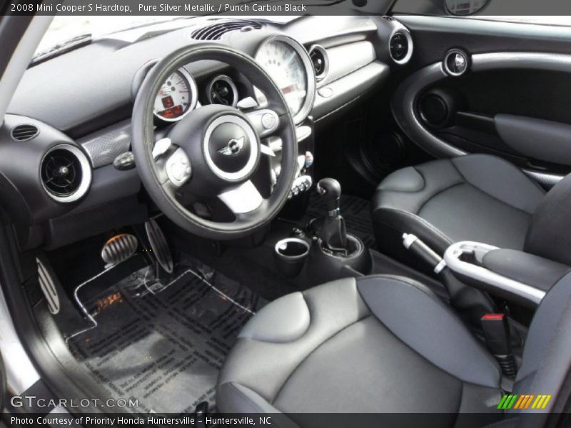 Pure Silver Metallic / Punch Carbon Black 2008 Mini Cooper S Hardtop