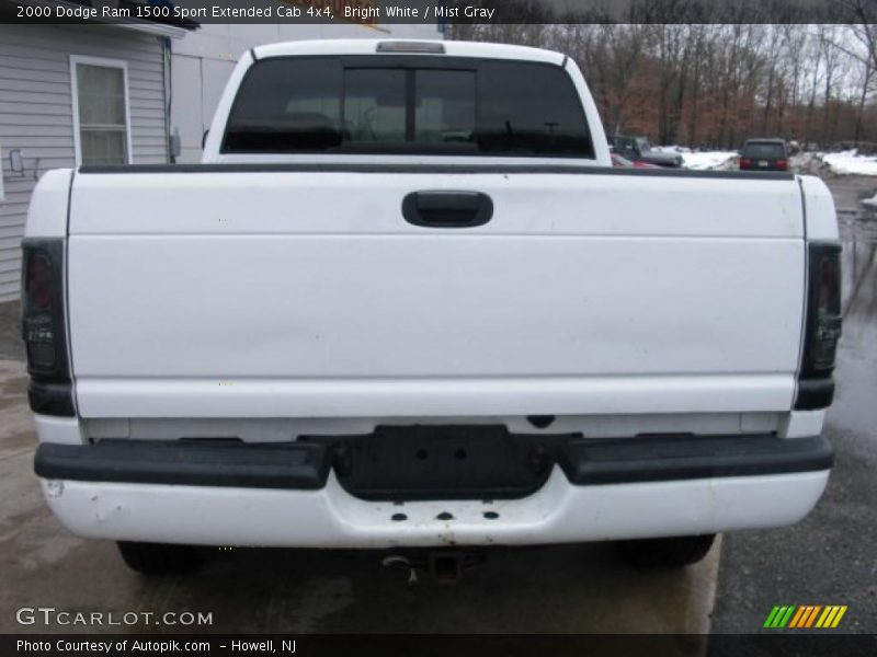 Bright White / Mist Gray 2000 Dodge Ram 1500 Sport Extended Cab 4x4