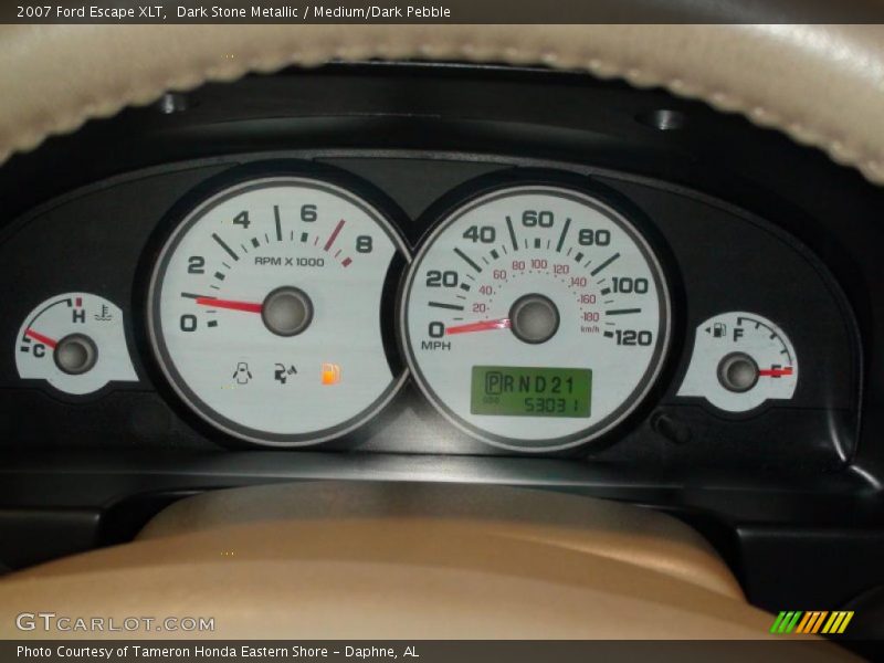 Dark Stone Metallic / Medium/Dark Pebble 2007 Ford Escape XLT