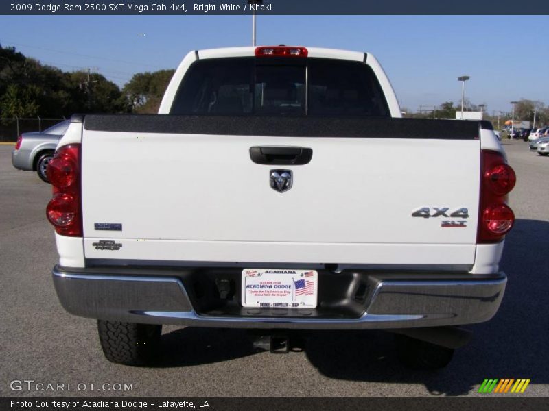 Bright White / Khaki 2009 Dodge Ram 2500 SXT Mega Cab 4x4