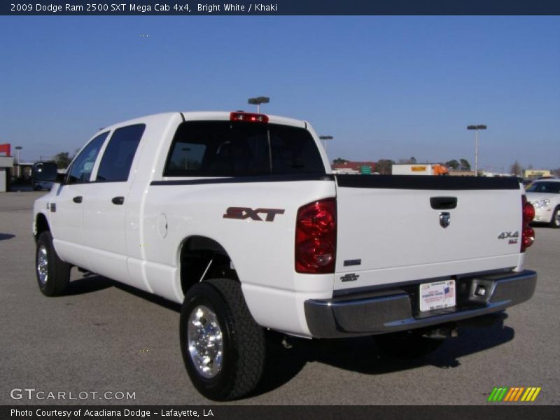 Bright White / Khaki 2009 Dodge Ram 2500 SXT Mega Cab 4x4