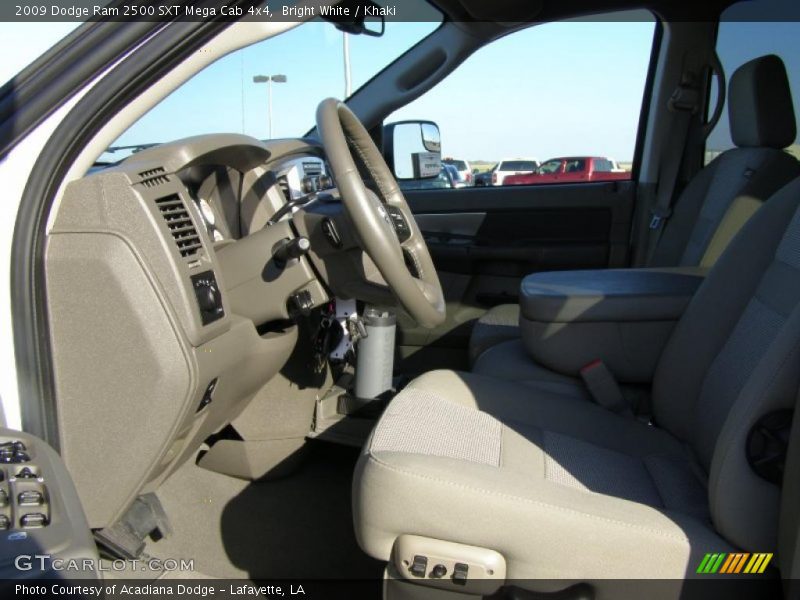 Bright White / Khaki 2009 Dodge Ram 2500 SXT Mega Cab 4x4