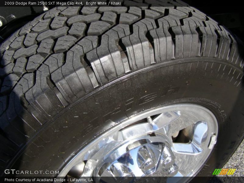 Bright White / Khaki 2009 Dodge Ram 2500 SXT Mega Cab 4x4