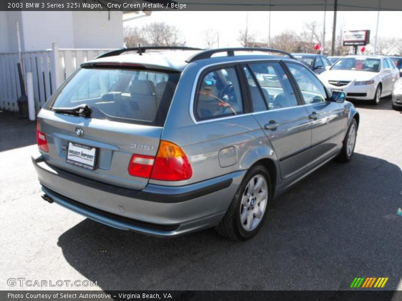 Grey Green Metallic / Beige 2003 BMW 3 Series 325i Wagon