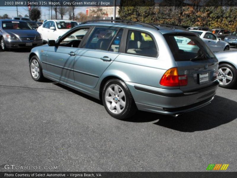Grey Green Metallic / Beige 2003 BMW 3 Series 325i Wagon
