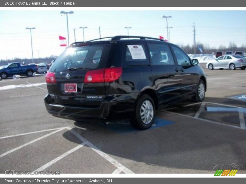 Black / Taupe 2010 Toyota Sienna CE